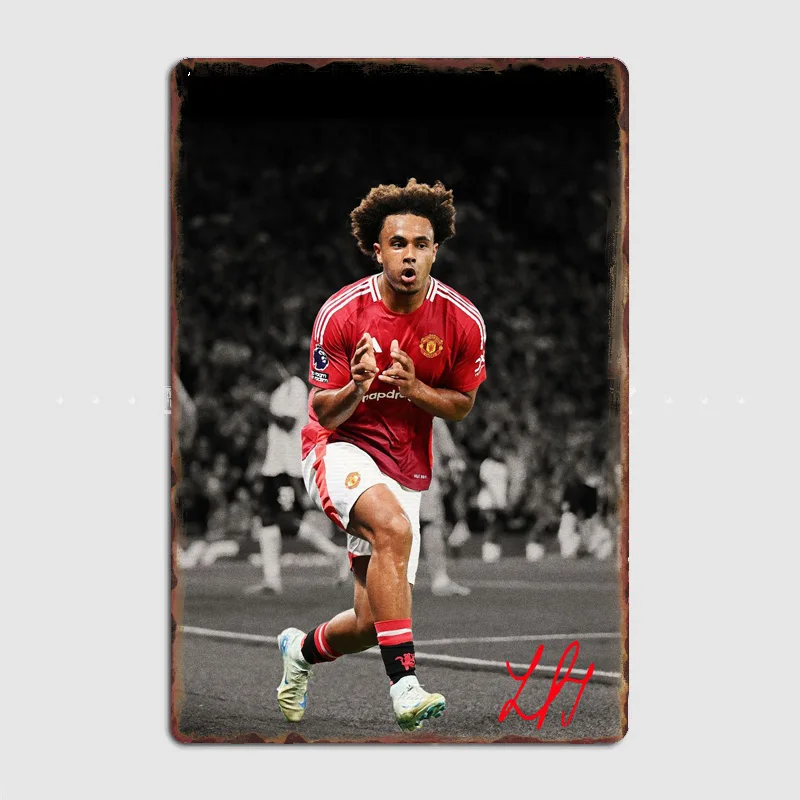 JOSHUA ZIRKZEE Football Player Retro Metal Poster Sign Club Wall Art Plaque Tin Sign Room Decoration Home Decor