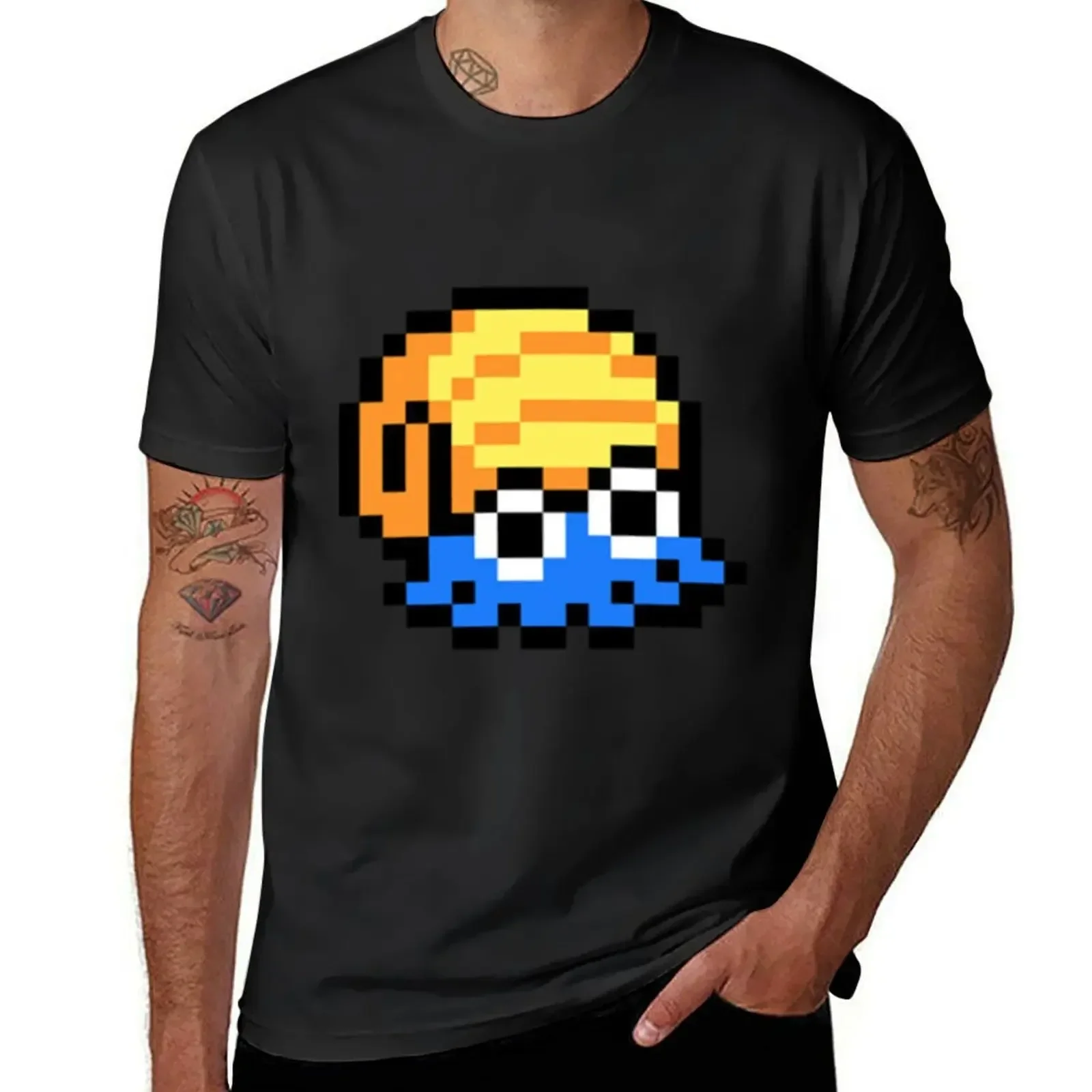 Omanyte Pixel Classic. Футболка essential, футболки, топы, футболки с графическим принтом для мальчиков, футболки slim fit с животным принтом для мужчин