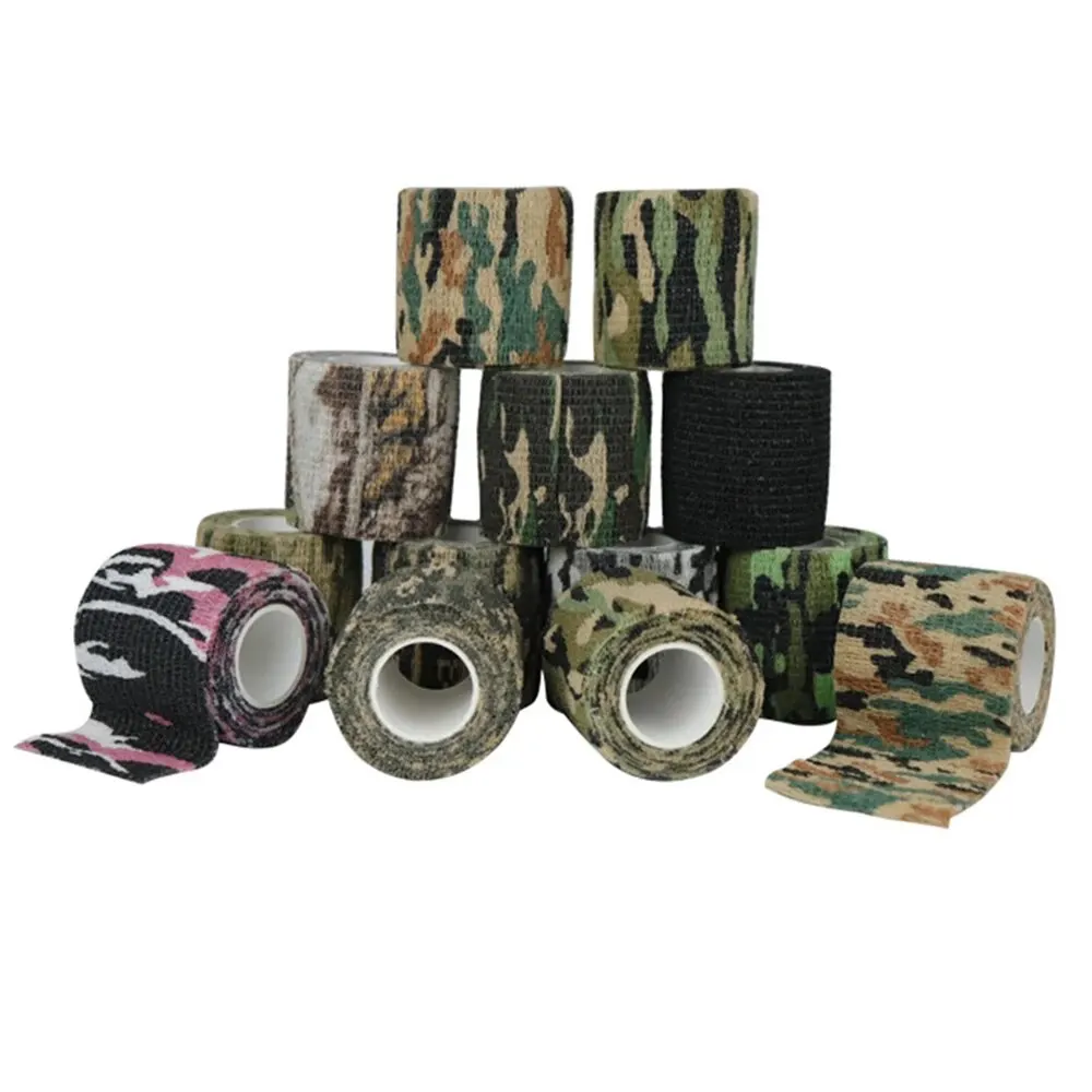 Camouflage Tape Wrap Military Army Hunting Self-Adhesive Protective Bandage For Outdoor Camping 5CM X 4.5M