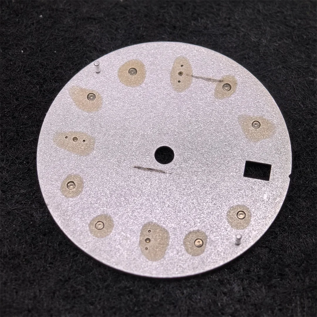 NH35 Watch Dial 28.5MM Logo Free Frosted Dial Date Men's & Women's Watch Modified Parts Fit for NH35/ NH36/ 4R/ 7S Movement