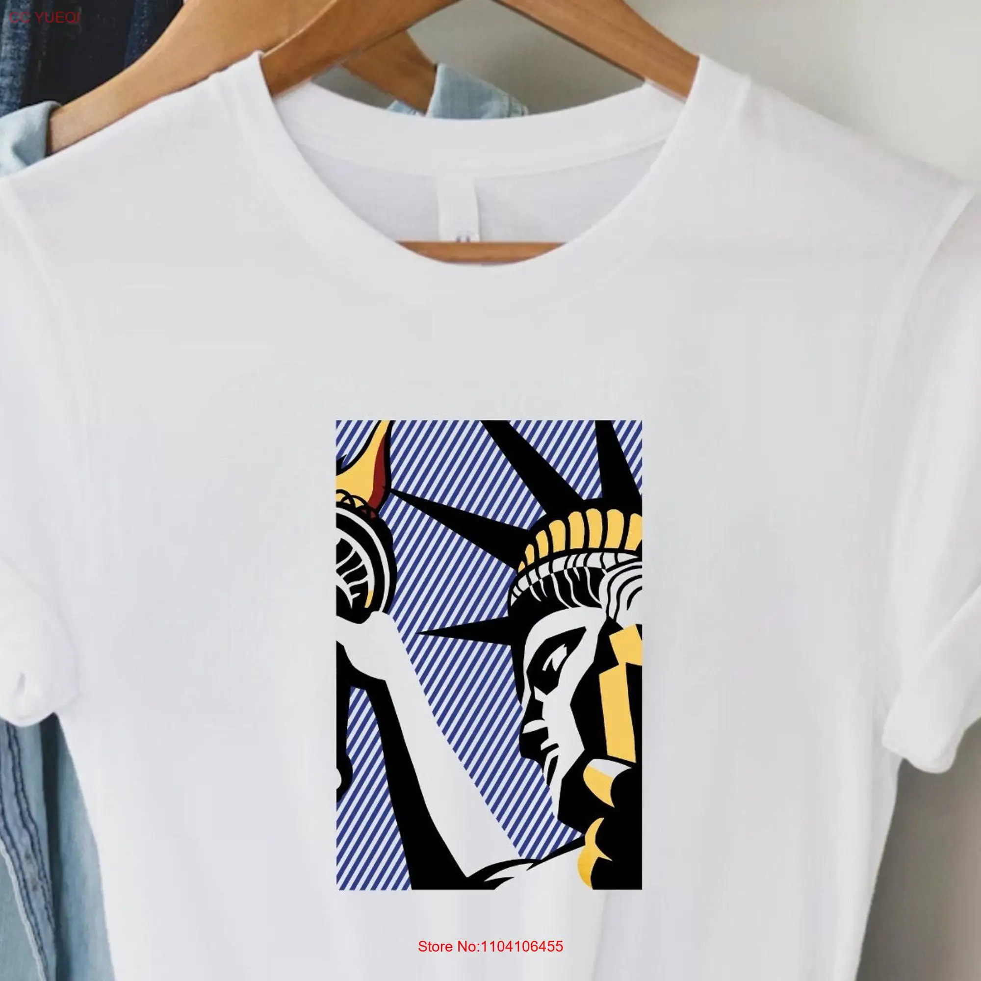 Roy Lichtenstein T Shirt Pop Art  long or short sleeves