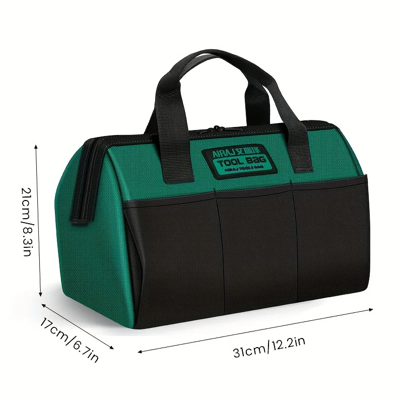 AIRAJ 13 Inch Tool Bag Electrician Multifunctional Strong Durable Oxford Thickened Woodworking Storage Portable Handheld Bag