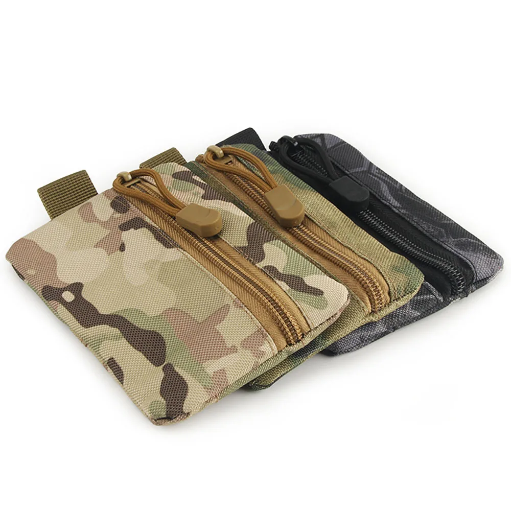 Outdoor Sports Camouflage Belt Bag Tactical Coin Purse Tactical Running Portable Tool Storage Hand Bag