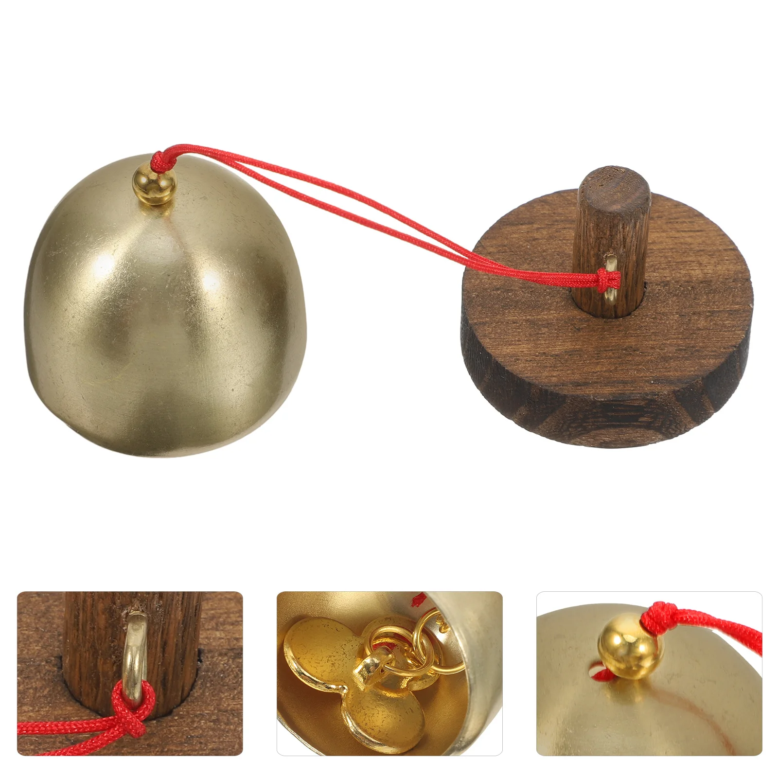 جرس باب خشبي عتيق، جرس باب معلق إبداعي، جرس باب مزخرف لبوابة دخول الشرفة المنزلية #1