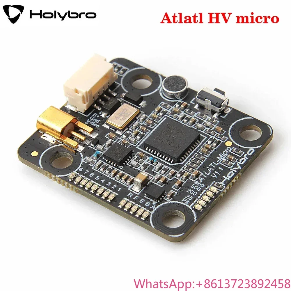 

Holybro Atlatl HV micro 5.8G FPV Video Transmitter 2-4S Lipo 0.5 /25/200/500/800mW 40CH VTX for FPV RC Multirotor Drone parts