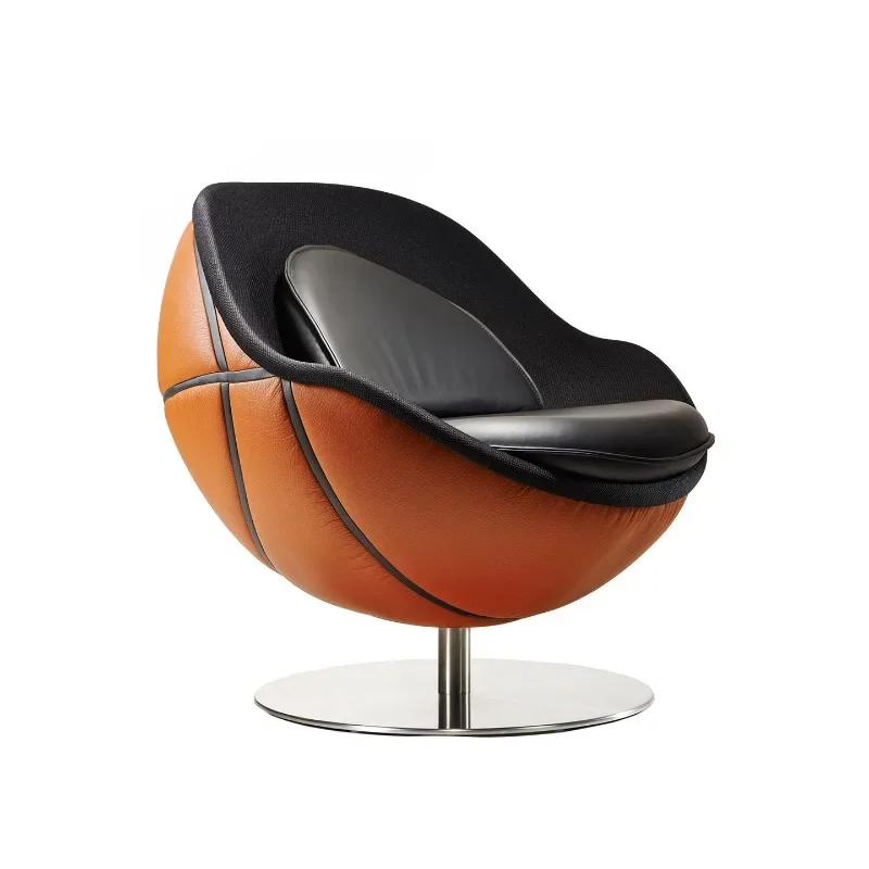 Italian minimalist basketball sofa modern minimalist living room leisure chair fiberglass
