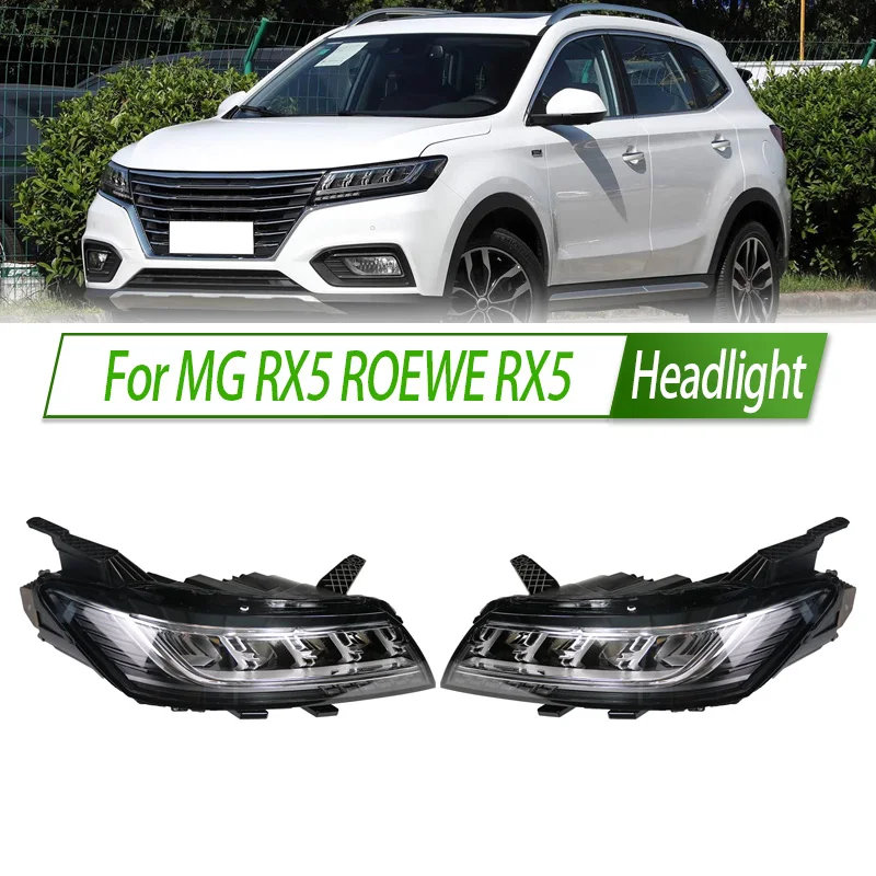 For MG RX5 RX 5 ROEWE RX5 LED Headlight Assembly OEM Style Front Headlamp Bulb Socket Plug & Play Replacement