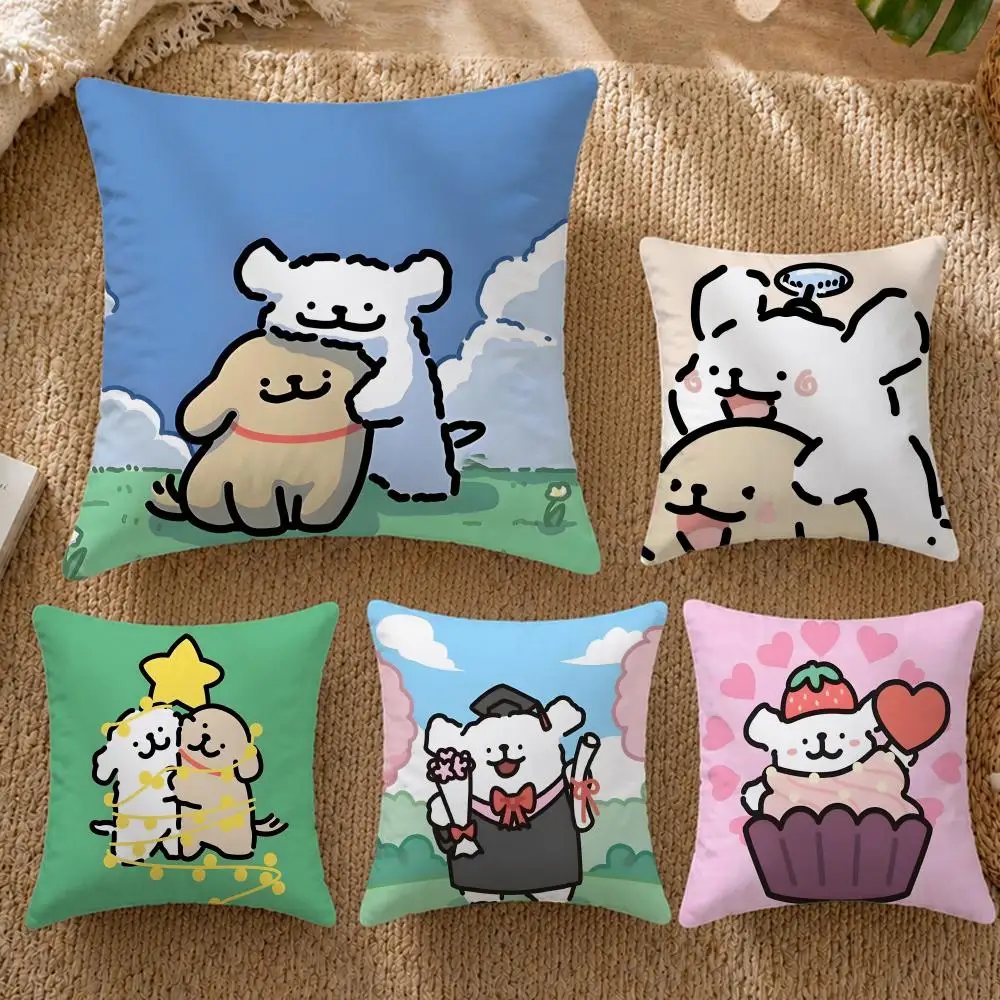 New LLLine Puppyew 4Pcs set Soft Cushion Cover Cushion Cover Pillowcase Decorative Sofa Bed Home Decor 50x50 45x45 40x40
