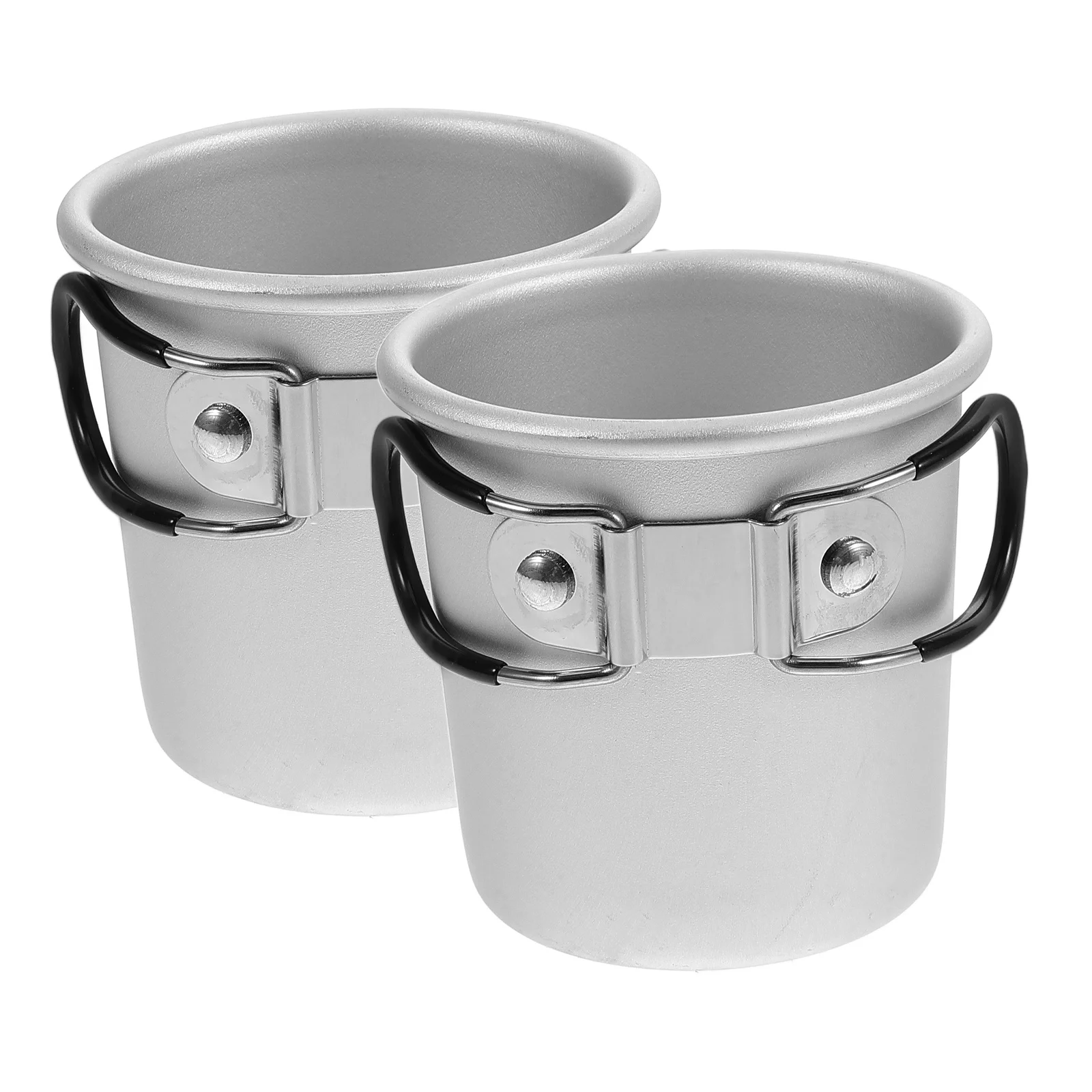 

2pcs Outdoor Folding Cup Camping Coffee Mugs Collapsible Aluminum Alloy Travel Mug Portable Lightweight Durable for Picnic
