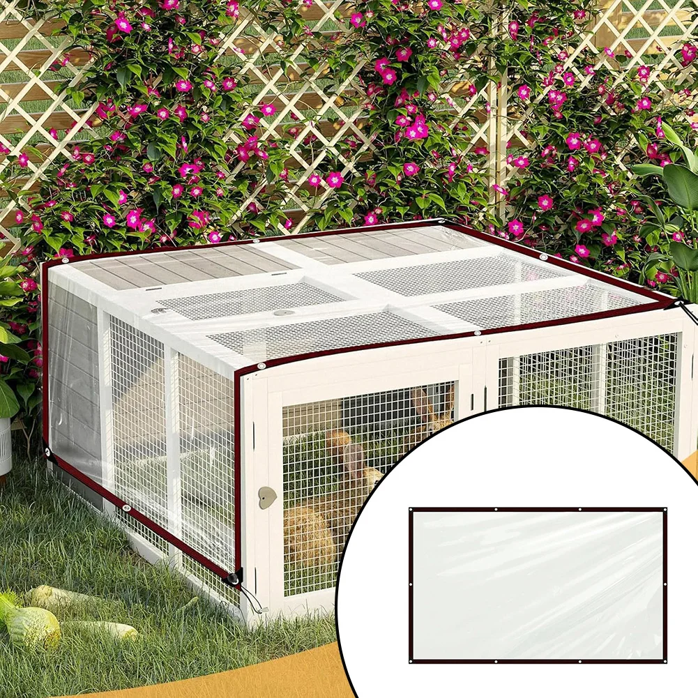 Rainproof patio terrace film with thermal insulation for chicken fence designed to protect outdoor furniture from harsh weather