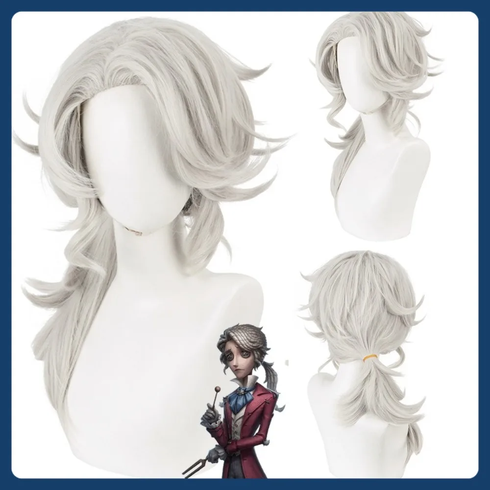 Парик середины нефрита Магазин Identity V Композитор Фредерик Косплей Парик Аниме Игры Костюмы Реквизит Парики для ролевых игр