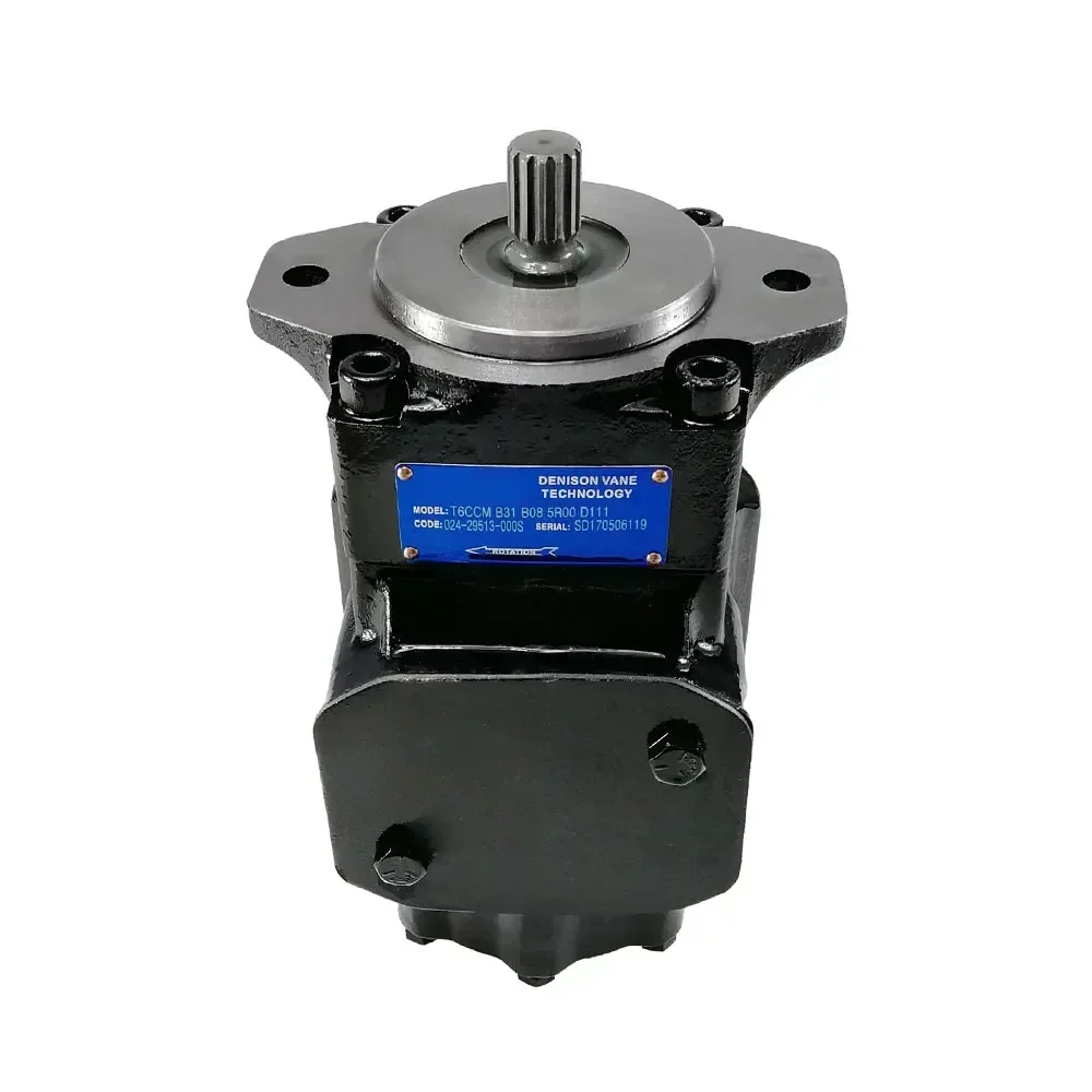 

Double pump T6CC T6DC T6EC T6DD T6ED T6CCW high-performance denison displacement fixed vane oil pump hydraulic pump