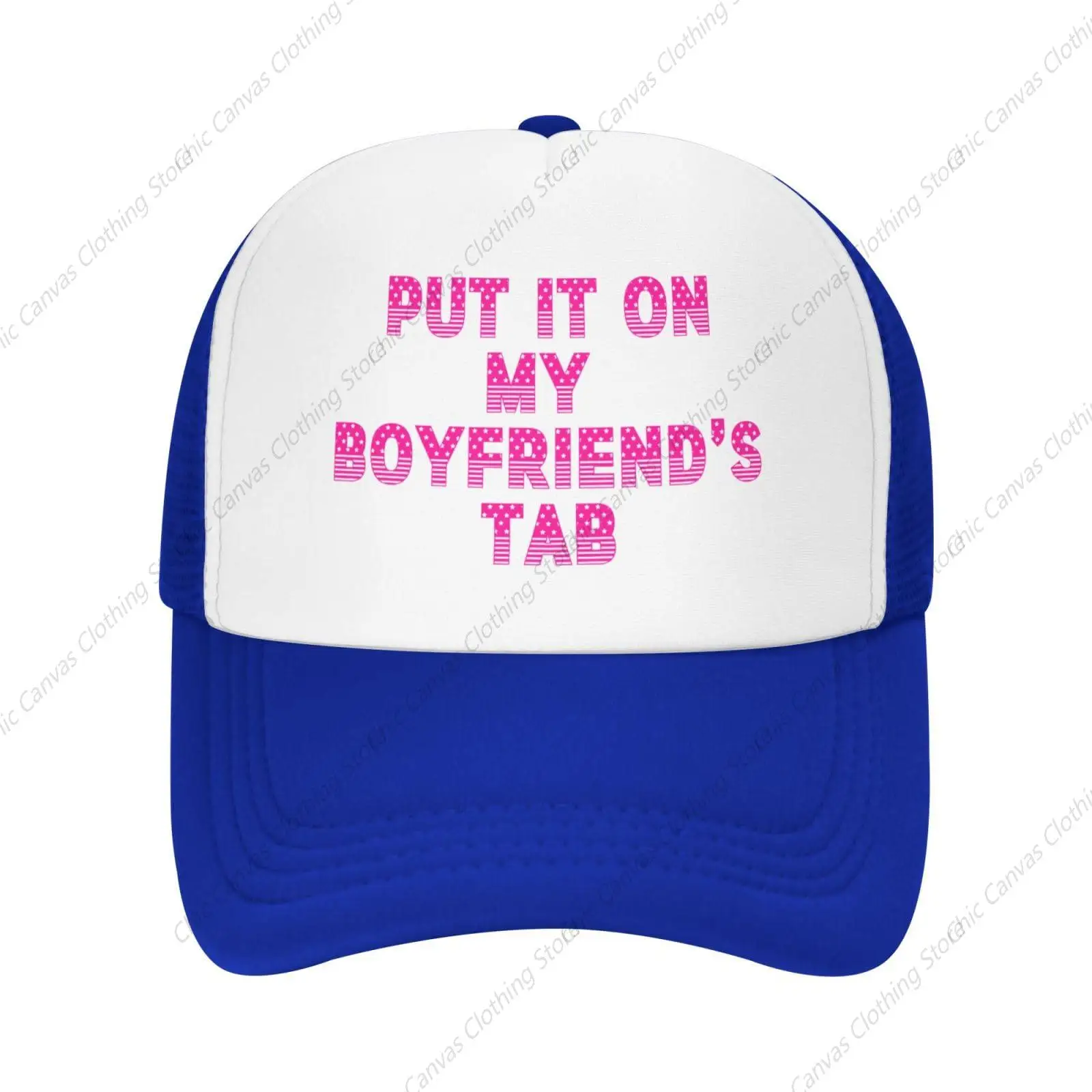 

Put It On My Boyfriend'S Tab Hat Fashion Trucker Hat Funny Gift Mesh Hat Fun Humor Baseball Cap Outdoor Sports Hat For Women Men