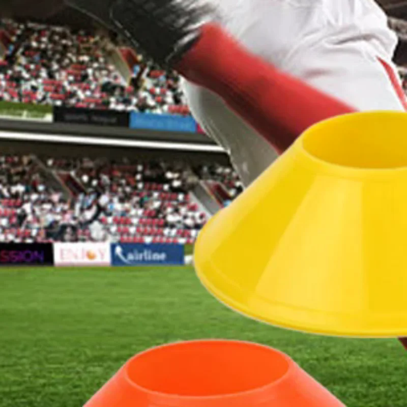 

Soccer Training Sign Dish Pressure Resistant Cones Marker Discs Bucket Outdoor Basketball Football Training Sports Accessories