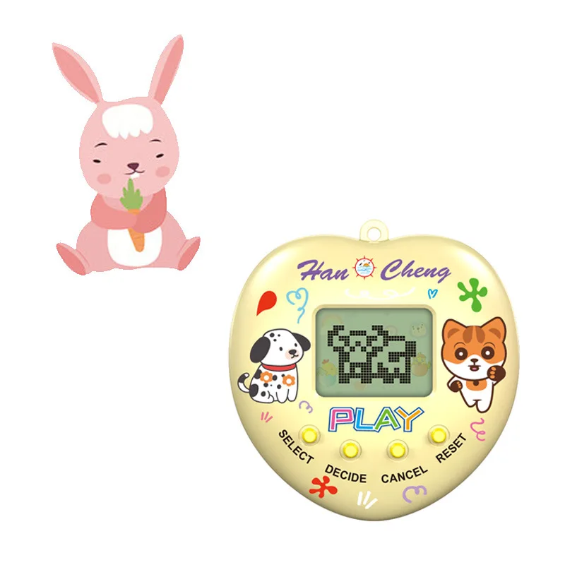 Juguetes de juego de mascotas electrónicas, Tamagotchi Virtual, clásico, nostálgico, animales digitales, Mini pantalla, máquina de juego, llavero, juguetes para niños