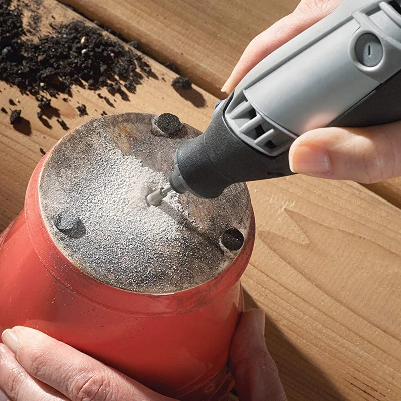 20 Pcs 6Mm Head Cylindrical Diamond Coated Mounted Wheel Points Grinding Rotary Bit 46 With 3Mm Shank For Rotary Tool