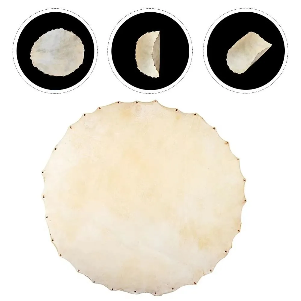 Percussion Part Replacements African Drum Skin Musical Instrument Parts 30cm 35cm 40cm 45cm 50cm Drum Goat Skin