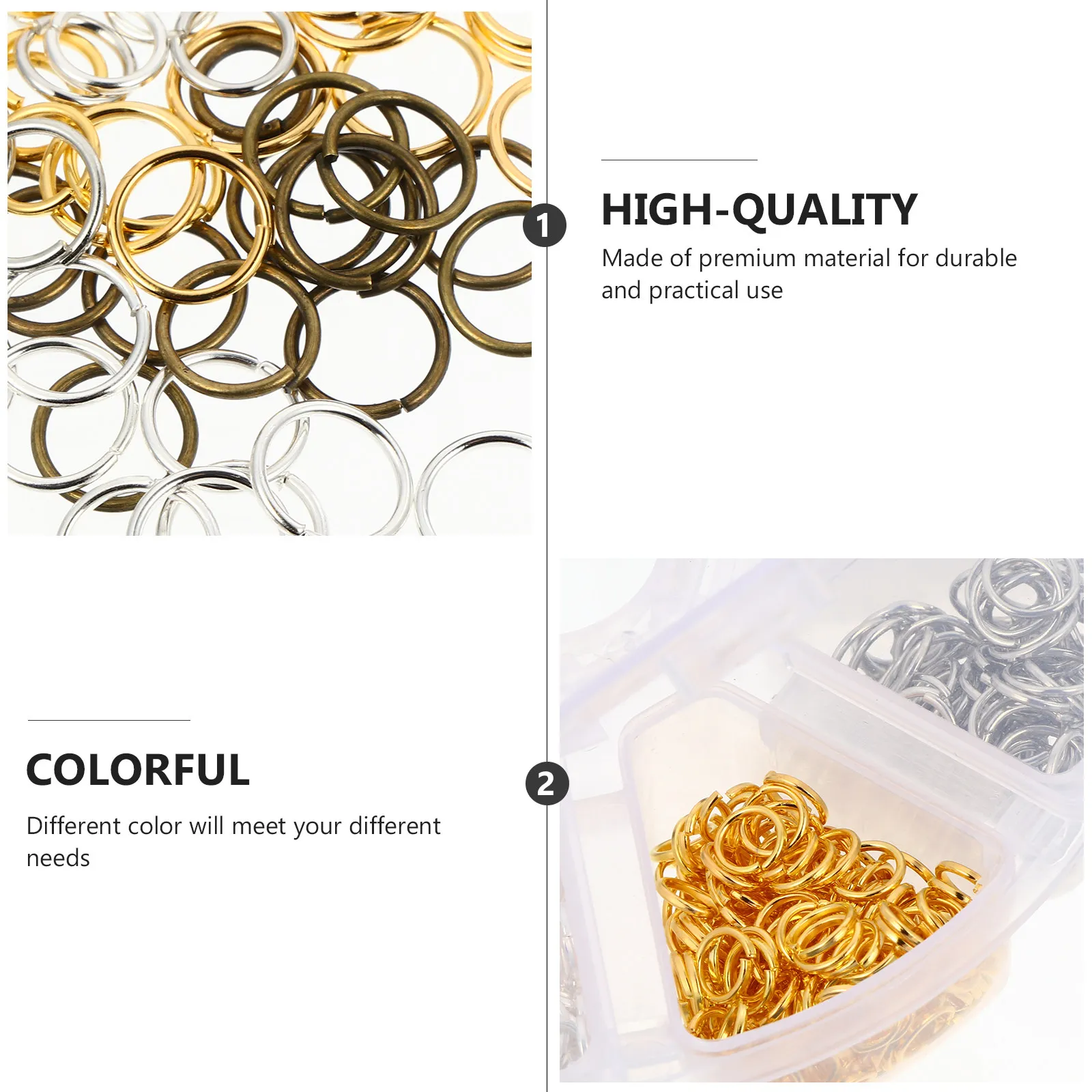1 Box Jewelry Ring Set Assorte - Jump Ring Assorted review and price