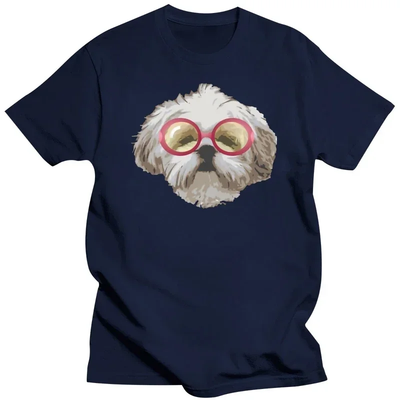 Male lovely shihtzu dog on sale lovers group team Tee shirt Cheap online Kawaii shitzu dog t shirt men cute shih tzu dog COTTON