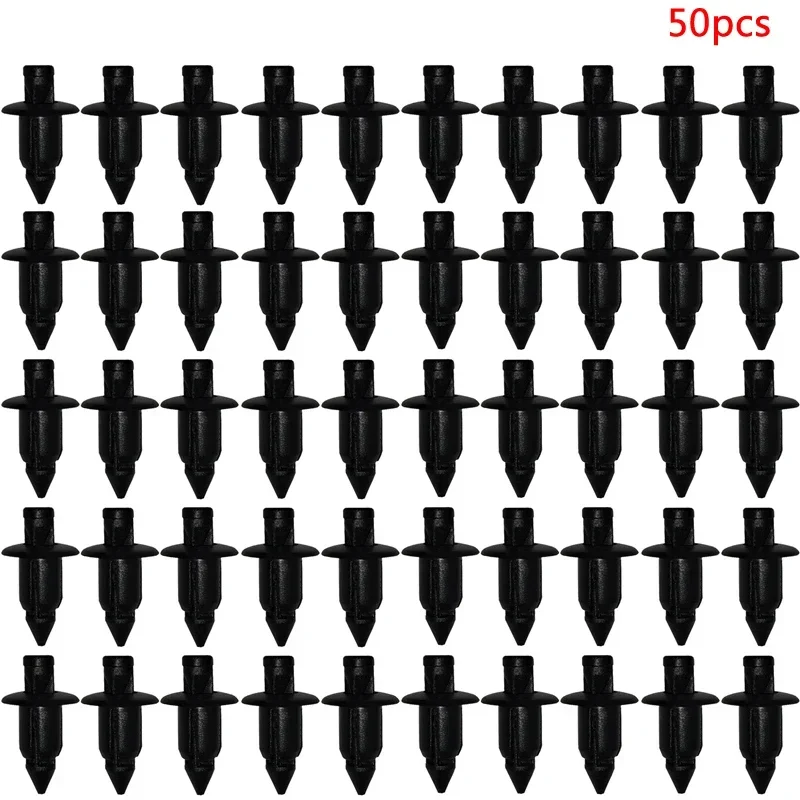 

10/50Pcs 6mm Black Rivet Fairing Body Trim Panel Fastener Screw Clips For Honda ATV Motorcycle Accessories Auto Fastener & Clips