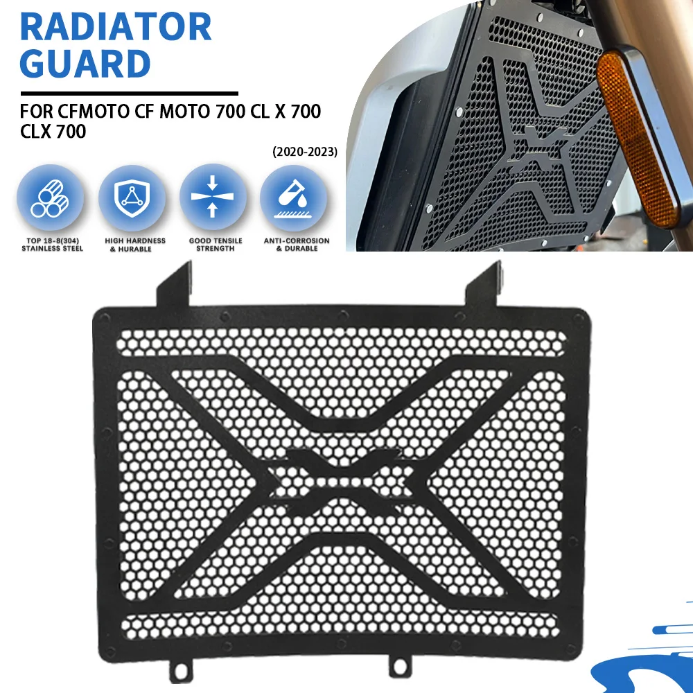 

For CFMOTO CF MOTO 700 CL X 700 CLX 700 Radiator Grille Guard Cover 700CLX CLX700 SPORT ADVENTURE HERITAGE 2020-2023 2024 2025