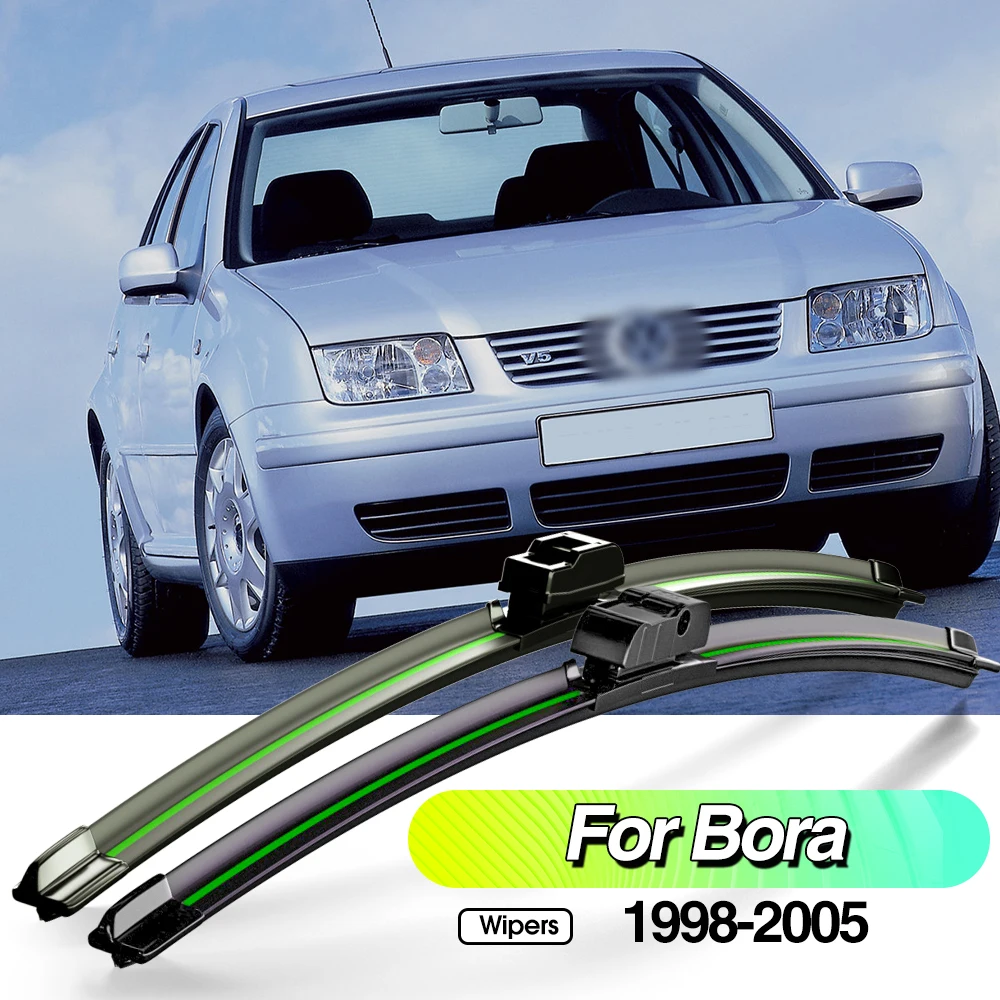 

For Volkswagen VW Bora 1998-2005 2pcs Front Windshield Wiper Blades Windscreen Window Accessories 1999 2001 2002 2003 2004