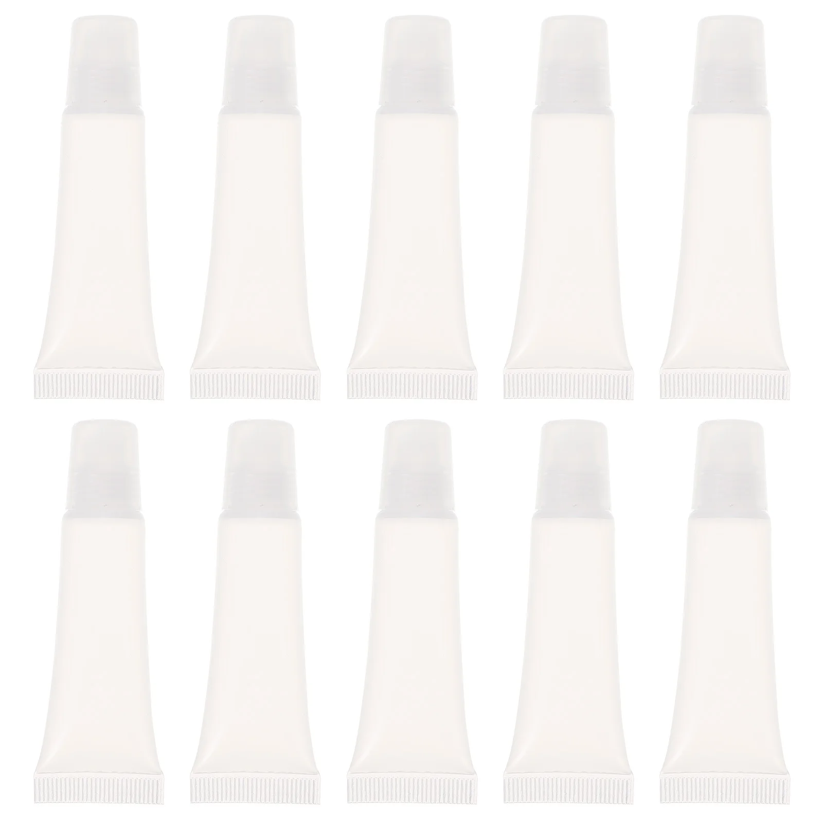 10pcs Empty Gloss Tubes Mini Portable Refillable Lip Oil Storage Small Lip Gloss Holder For Diy Travel Size Lightweight Gift