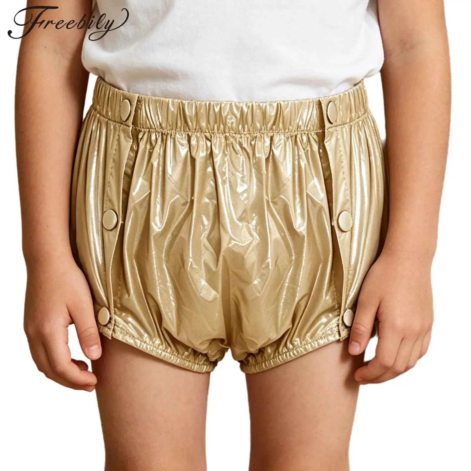 Kids Girls Boys Waterproof Diaper Cover Shorts Elastic Waistband Button Reusable Pants Swimwear Special Needs Adaptive Clothing