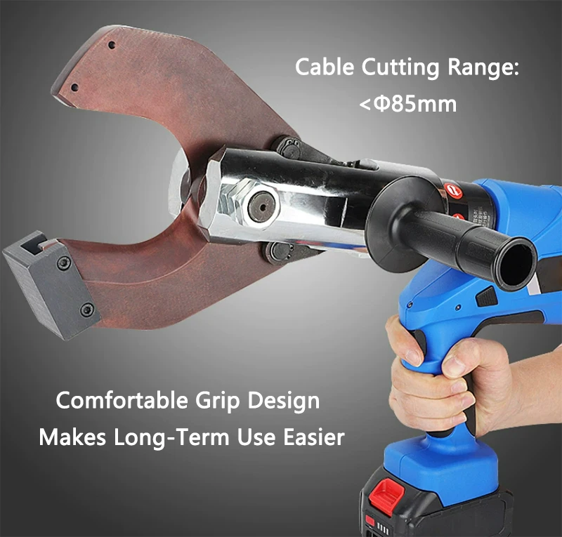 Cortador de cabo elétrico EZ-85C tesoura de cabo portátil recarregável tesoura de cabo hidráulico corte rápido e eficiente 85mm