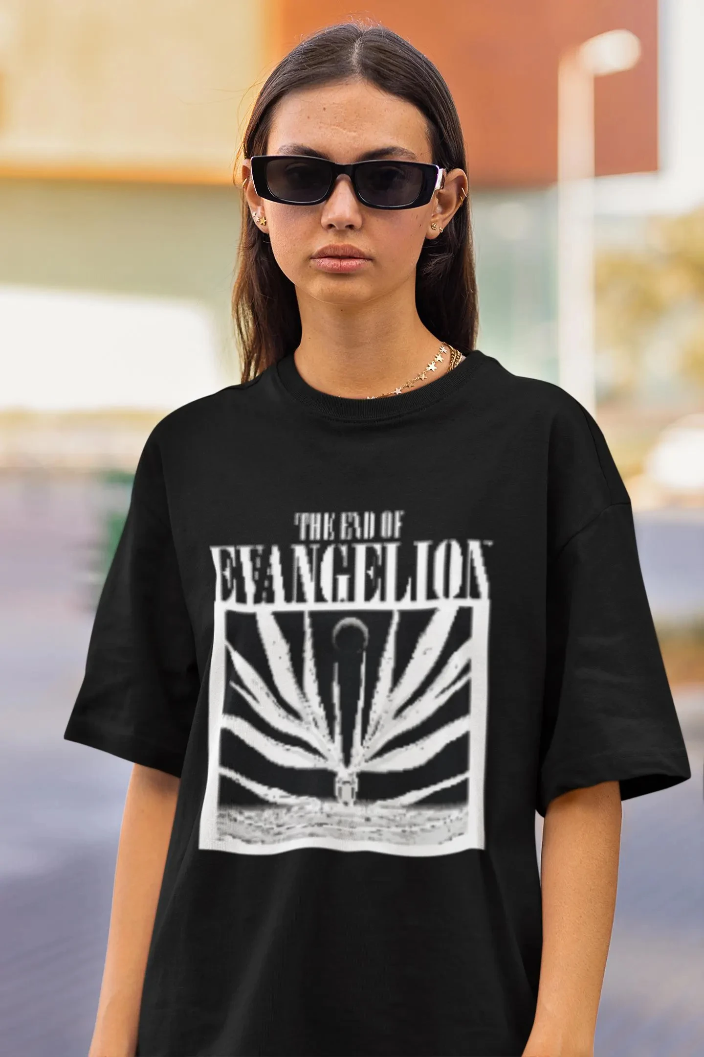 Nova camisa Evangelion, camisa End of Eva Eva - elegante, casual e confortável. Streetwear unissex de algodão puro para todas as estações.