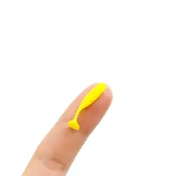 DUODUOYU 50PCS Mini T-tail Soft Fsihing Lures 25mm/35mm Small Fish Artificial Bait Jig Wobblers Bass Pike Fishing Tackle