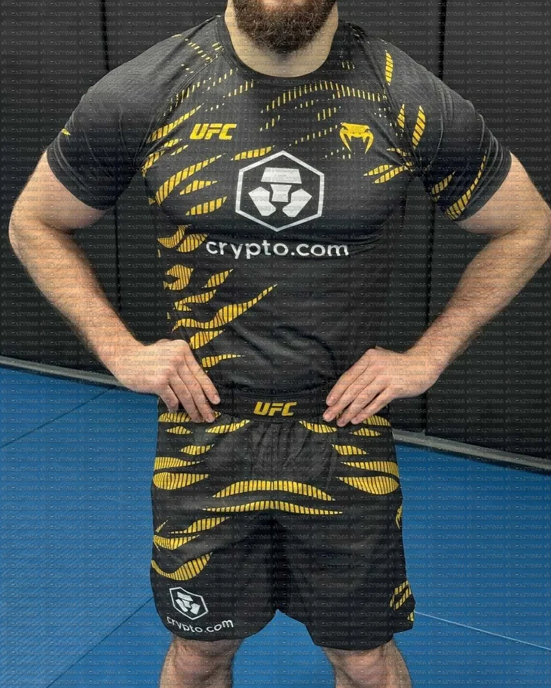 

2026 Новая популярная футболка UFC Boxing Match Pursuer для мужчин и женщин, летний повседневный дышащий быстросохнущий костюм большого размера