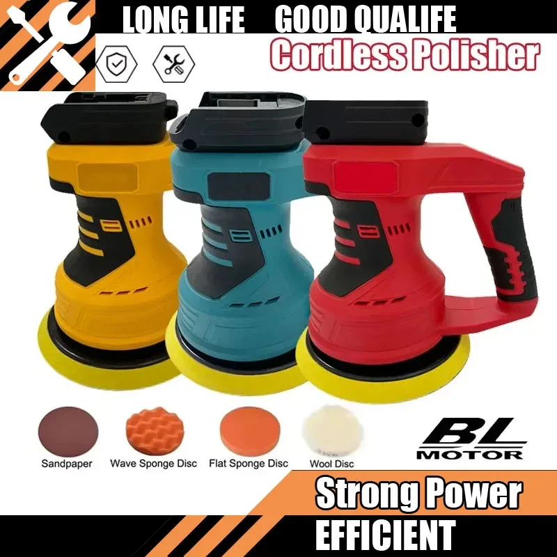 

New Digital Display Adjustable Speed Car Polisher & Surface Grinder Machine 18V Battery Fit Milwaukee Tools For Makita/Dewalt