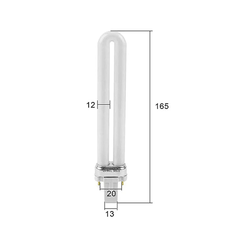 ABRE-30PCS 9W مسمار الأشعة فوق البنفسجية آلة 365Nm أنبوب المصباح الكهربي