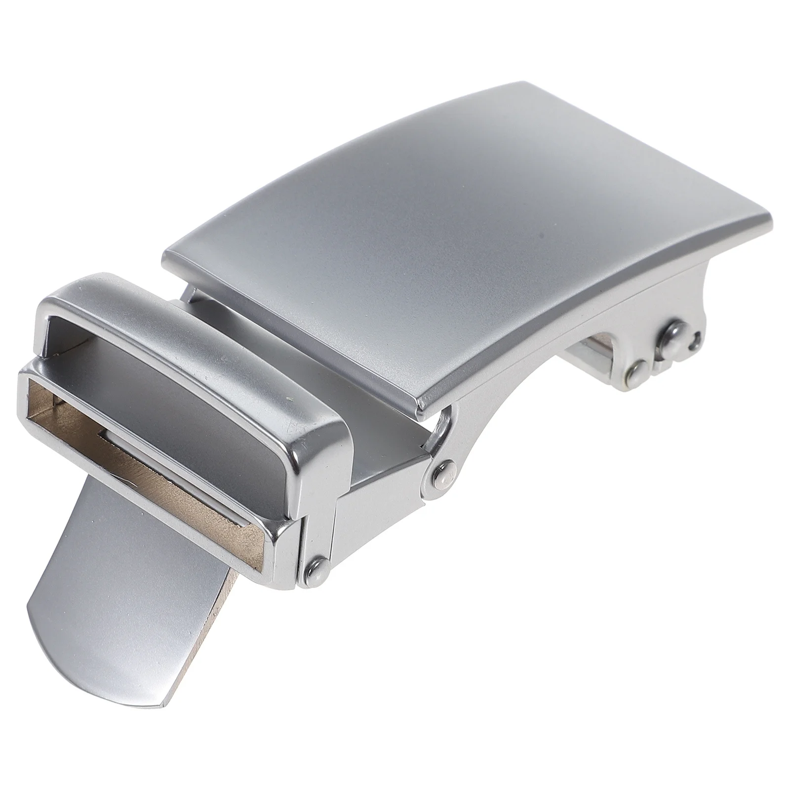 مشبك حزام أوتوماتيكي للرجال فستان رسمي بحزام بني سهل الاستخدام وسقاطة من خليط معدني متين يناسب الأحزمة مناسبة العمل #2