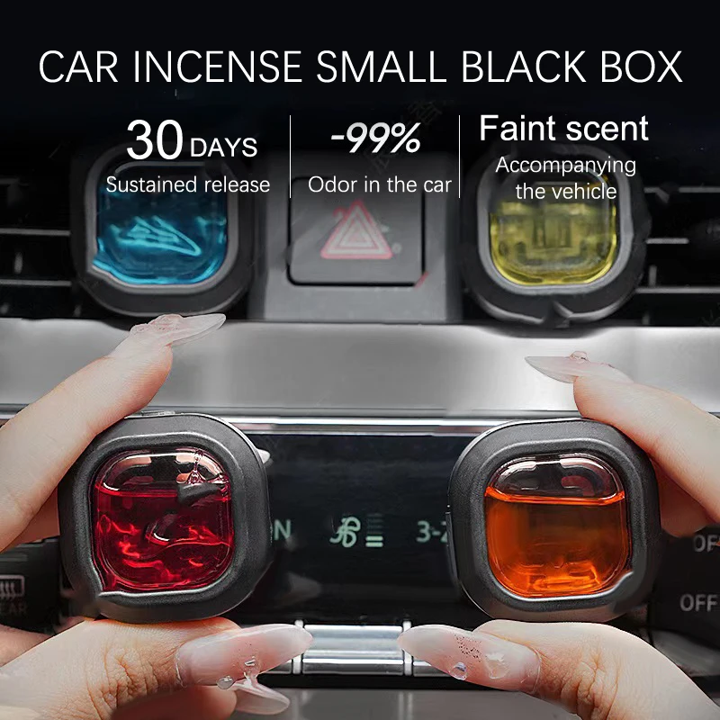 Long-Lasting Car Air Freshener Vent Clip Essential Oil Scented Odor Eliminator 0.14oz Alcohol-Free Fragrance Fresh Car Smell