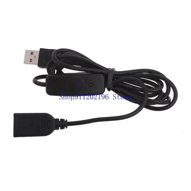 P82A 1.5m USB Extension Cable Cord with on off Switches Male to Female Extender Cord