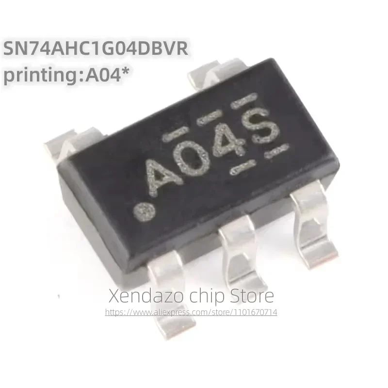 10pcs/lot SN74AHC1G04DBVR printing A04* A04S SOT-23-5 package Original genuine Single channel inverter gate Logic Chip