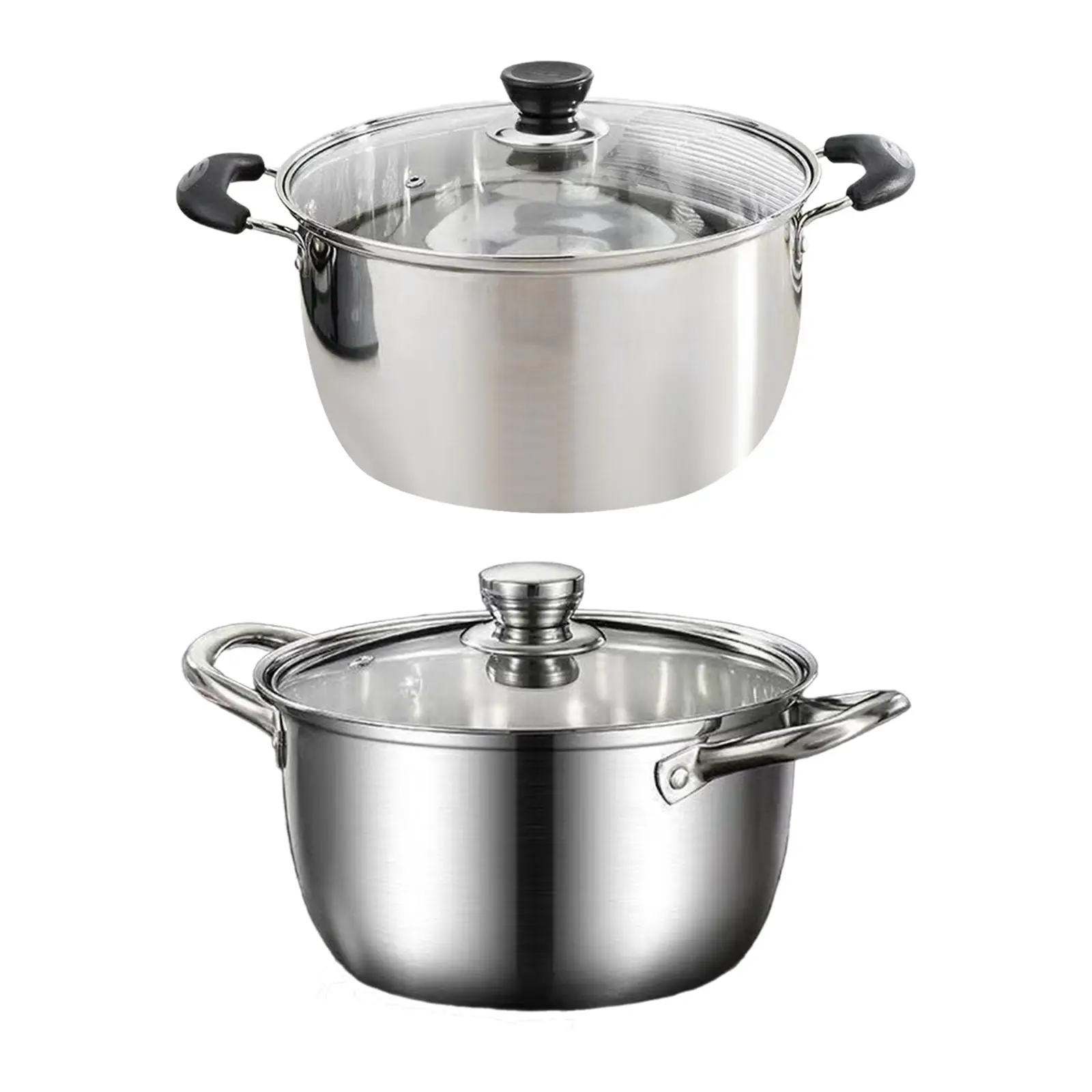 

Горшок из нержавеющей стали, модная глубокая суповая сковорода для тушения овощного завтрака