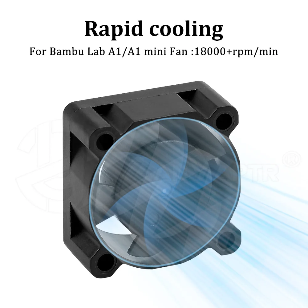 For Bambu Lab A1 Mini 18000 RPM/min 2510 Hotend Cooling Fan High-quality Materials DC 5V 0.4A Fan for 3D Printer Accessories