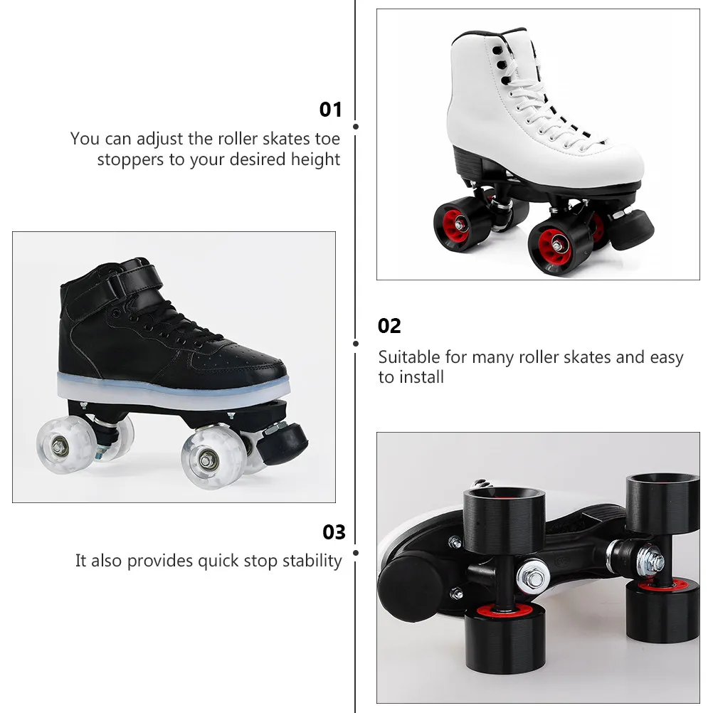 

1 шт. Регулируемый тормозной блок для роликовых коньков, легкий, износостойкий, для тренировок по катанию на роликах