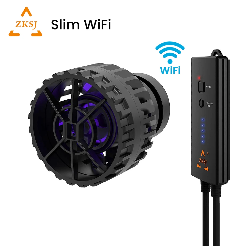 ZKSJ 스마트 슬림 와이파이 앱 리모컨 해수 수족관 웨이브메이커, 어항용 4 세대 Best5 ZKSJ 스마트 슬림 와이파이 앱 리모컨 해수 수족관 웨이브메이커, 어항용 4 세대 Best5