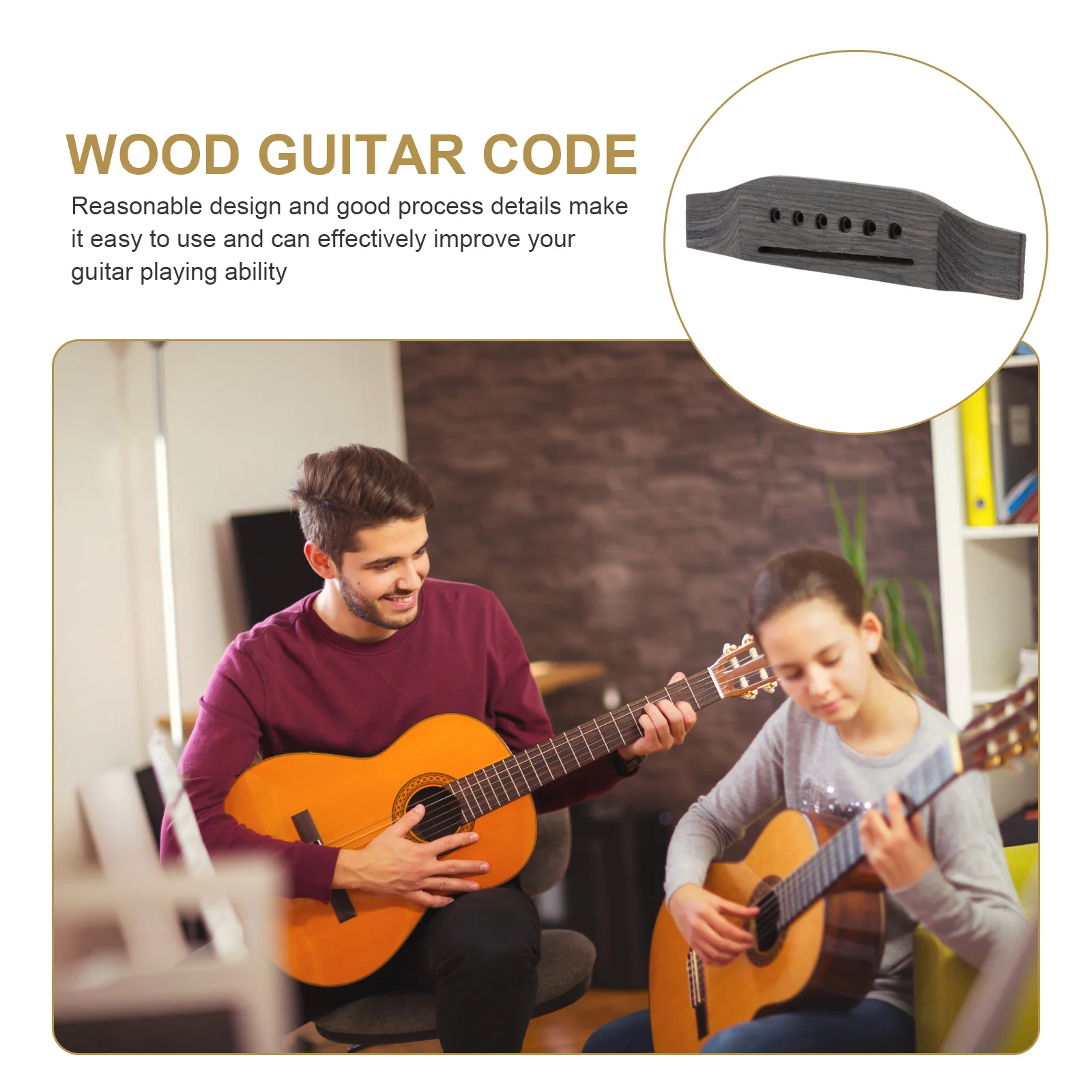 

Sturdy Rosewood Guitar Bridge Long Life Simple Structure Crisp Sound 41 Inch Instrument Replacement Supplies Guitar Bridge