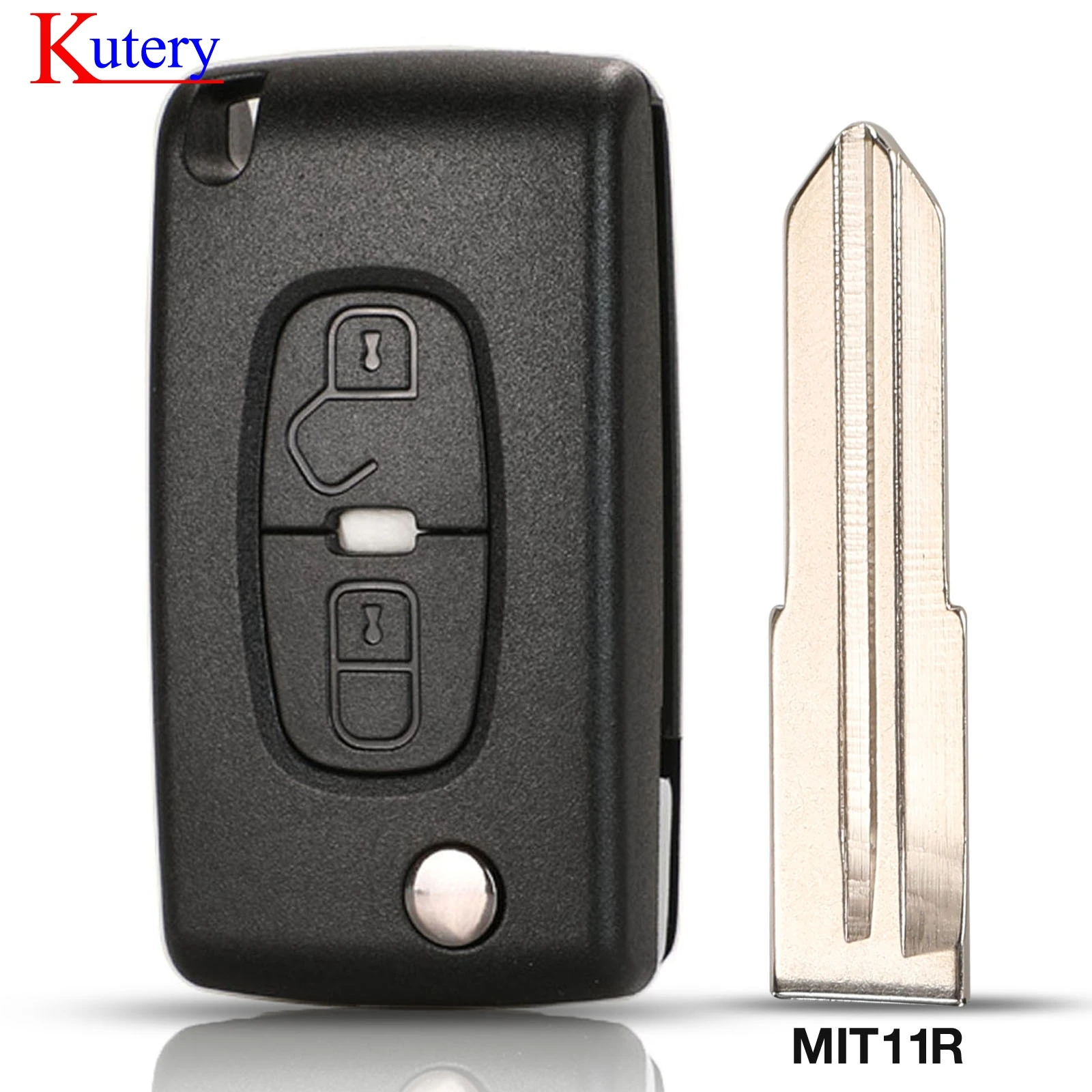 jingyuqin FOR PEUGEOT 4007 ET 4008 For Citroen C-Crosser C4 Aircross 2BTN Fob Remote Key case flip remote key shell Fob MIT-11R