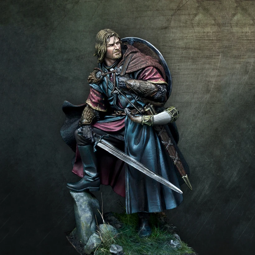 1/24 ANCIENT Officer BOROMIR STAND  Resin figure Model kits Miniature gk Unassembly Unpainted