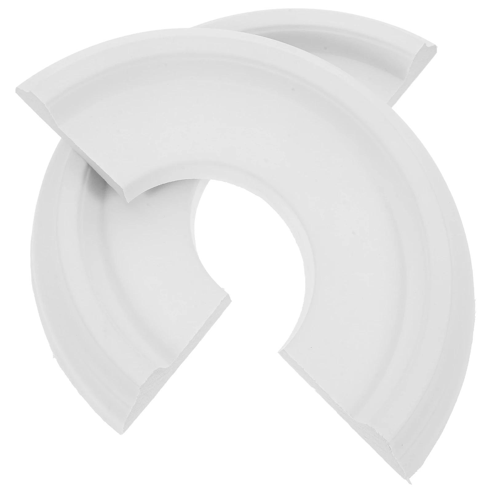 

Decorative Ceiling Light Medallion PU Material Easy to Clean for Home Office Decor Traditional Ceiling Medallion Cover Plate