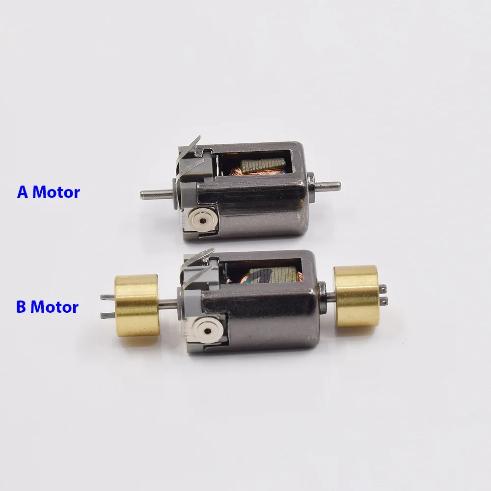 Micro 10mm*15mm Electric Motor DC 6V-12V 26800RPM High Speed 1.5mm Dual Shaft for RC HO Slot Car Rail Model