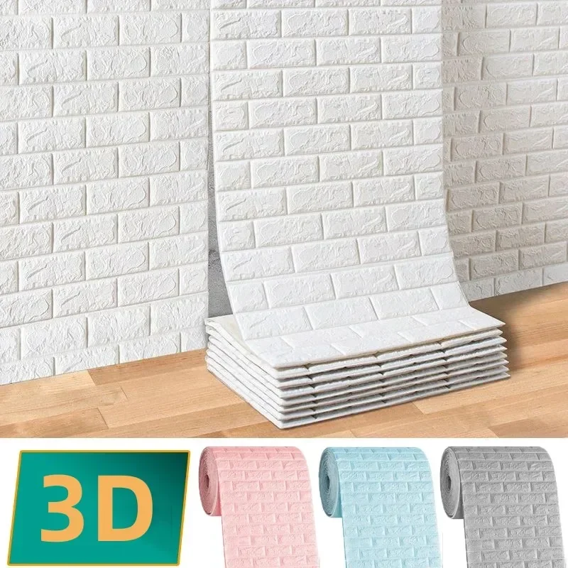 

10 м 3D наклейка на кирпичную стену DIY декоративные самоклеящиеся обои для детской спальни украшения дома