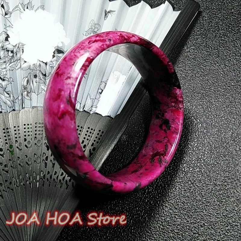 New Natural Chinese Jade Hand Carved Wide Bangle Fashion Boutique Jewelry Women's Additional Bracelet Handring Fine Hewelry