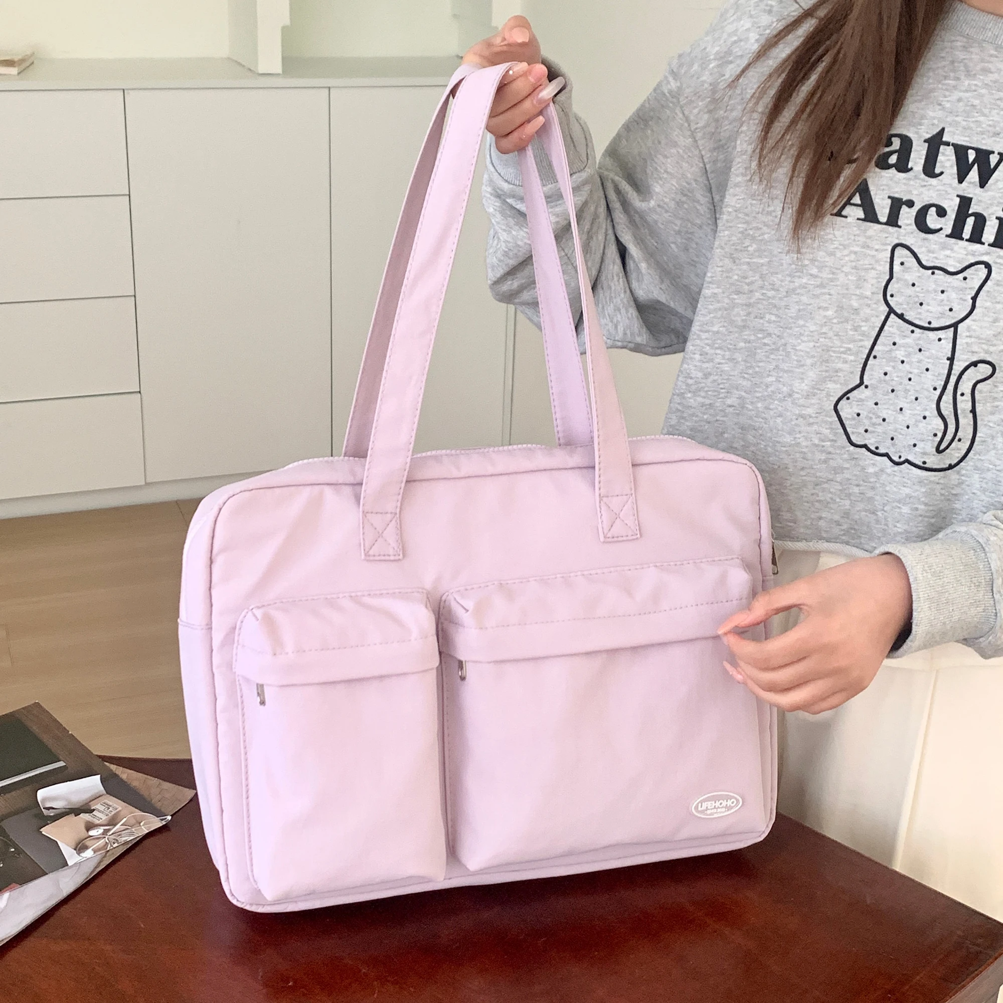 Laptop Bag For Macbook Air Pro 16 Case Xiaomi HP Lenovo Dell Notebook 13.3 14 15.6 Inch Pouch Sleeve Shoulder HandBag Briefcases
